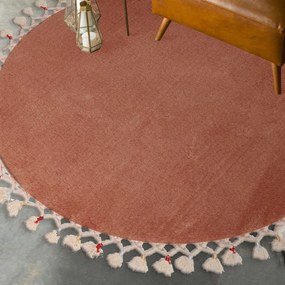 Covoraș de baie maro ø 80 cm Tuft – Foutastic