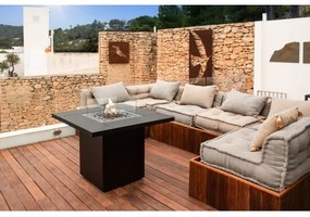 Șemineu de exterior pe gaz Planika Square Table GAS 79,7x90 cm 10kW