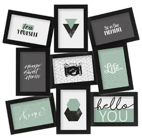 Ansamblu rame foto Cali Black 46.5x49.5 cm