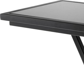 Masuta de cafea design LUX Cross, gunmetal 33x33cm 109687 HZ