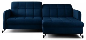 Canapea extensibila cu spatiu pentru depozitare, 225x105x160 cm, Lorelle R02, Eltap (Culoare: Maro inchis / Matt Velvet 29)