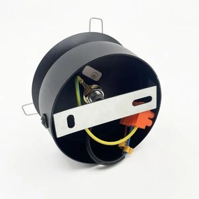 Plafonieră ELIAS 1xE14/5W/230V Ø 13 cm negru/alb