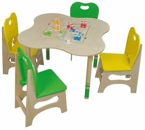 Casuta copii, Beleduc, Set Play Corner cu masuta scaunele si jocuri-
