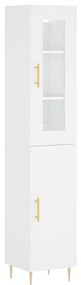 3199161 vidaXL Dulap înalt, alb, 34,5x34x180 cm, lemn prelucrat