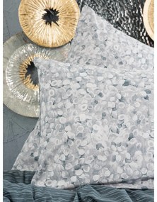 Lenjerie de pat albă/gri din bumbac ranforcé pentru pat dublu/extinsă 260x220 cm Molly – Mijolnir