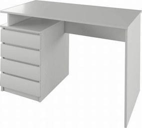 Birou HANY NEW, alb, DTD laminat, 118x60x75 cm