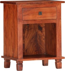 vidaXL Noptieră, 40 x 30 x 50 cm, lemn masiv de acacia