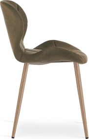 Scaun de masa MANGO VELVET, maro