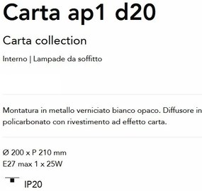 Aplica de perete stil minimalist Carta ap1 d20