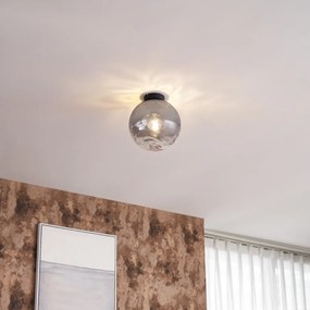 Plafonieră de design negru cu sticlă fumurie degrade - Pillon