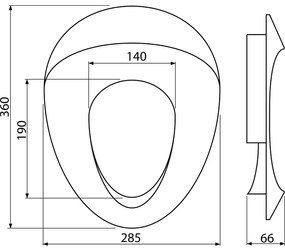 Reductor capac wc pentru copiii Alcadrain A68