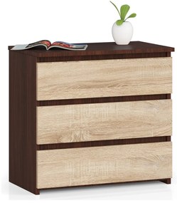 Comodă Cleania CL3 (wenge + Stejar sonoma). 1069380