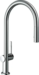 Baterie bucatarie Hansgrohe Talis M54 210, dus extractibil cu 2 jeturi, crom - 72800000
