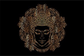 Tablou - Buddha auriu (90x60 cm)