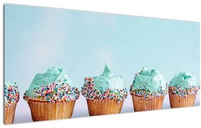 Tablou cu cupcakes (120x50 cm)