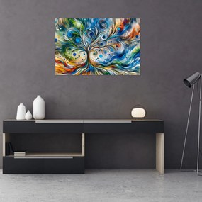 Tablou – Arbore energetic colorat (90x60 cm)