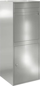 vidaXL Cutie pentru colet Negru 41 x 38 x 103 cm Oțel Galvanizat