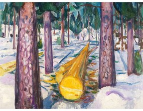 Reproducere tablou Edvard Munch - The Yellow Log, 60 x 45 cm