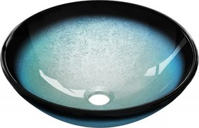 Mexen Mira chiuvetă de sticlă pe blat 42 x 42 cm, albastră - 24124247
