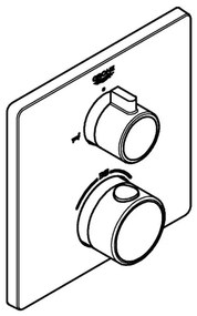 GROHE GROHTHERM 24080000 - baterie termostatică pentru cadă, crom lucios