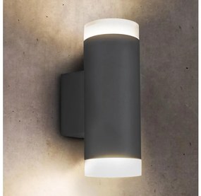 Aplică de exterior Brilagi MATERA 2xGU10/30W/230V antracit IP54