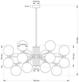 Candelabru personalizabil realizat manual Erba 8