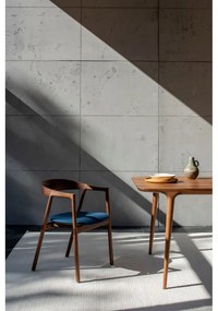 Scaun de dining albastru/maro Muna – Gazzda