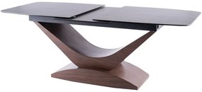 Masă de sufragerie extensibilă 180-240 cm Danyell (gri + nuc) (pentru 8 și mai multe persoane). 1050106