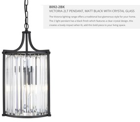 Pendul traditional stil clasic Victoria negru 8092-2BK SRT