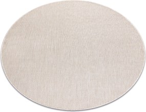 Covor SISAL SION cerc A5165A Melanj țesute plate ecru / cremă
