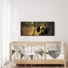 Tablou - Căști de avion de epocă (120x50 cm)