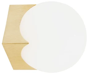 Aplica moderna minimalista AUSTIN auriu/alb