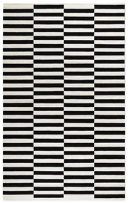 Covor negru-alb reversibil/țesut manual din lână 200x300 cm Donna – Hanse Home