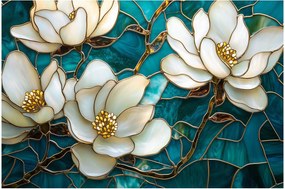 Tablou - Vitraliu cu magnolie (90x60 cm)