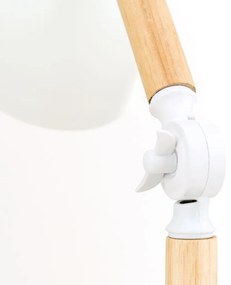 Veioza/Lampa de birou reglabila ANIKA lemn/alb