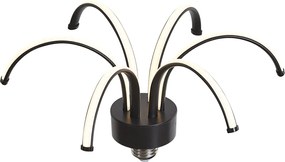 Lampă decorativă LED E27 neagră 6W 450 lm 3000K