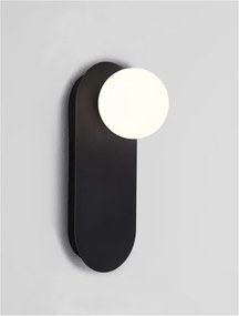 Aplica de perete design modern Blob negru