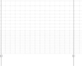 vidaXL Gard cu Stâlp Argintiu 1,6 x 25 m Oțel