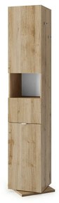 Dulap coloana mare LC Mobili Italia Hamburg baza pivotanta 35x180 cm finisaj cadiz lemn