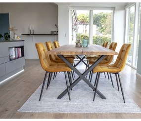 Middelfart scaun de luat masa mustar galben