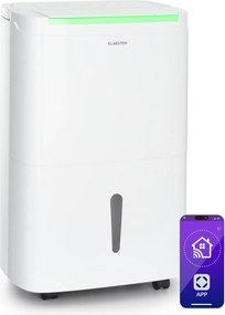 Klarstein DryFy Pro Connect Smart, Dezumidificator de aer, WiFi, Compresie, 30l/d, 50-60m², Alb