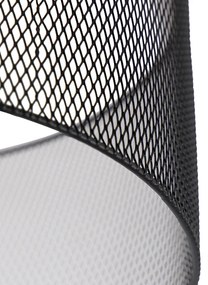 Plafoniera industrială neagră - Drum Mesh