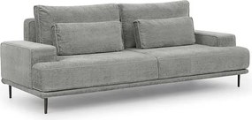 Canapea Nicole - Material șenil gri Perfect Harmony 85 / picioare negre