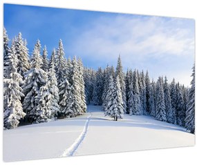 Tablou - Iarna in pădure (90x60 cm)