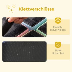 AIYAPLAY Set 8 piese blocuri din spumă pentru copii blocuri moi cu design masă și scaun pentru cățărat blocuri din PU multicolor | Aosom Romania