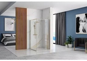 Cabina de dus dreptunghiulara Rea Fargo cu usa batanta 120x90 auriu
