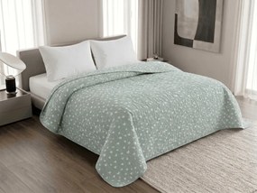 Cuvertura de pat STARS HEARTS, verde Dimensiune: 170 x 210 cm