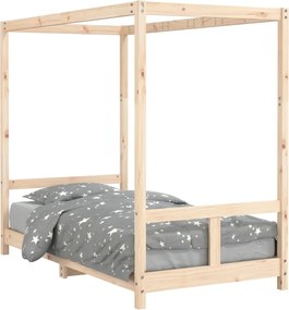 vidaXL Cadru de pat pentru copii, 80x160 cm, lemn masiv de pin