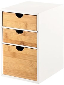 Kesper 58957 Organizator cu 3 compartimente dinbambus, 27 x 21 x 17 cm