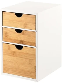 Kesper 58957 Organizator cu 3 compartimente dinbambus, 27 x 21 x 17 cm